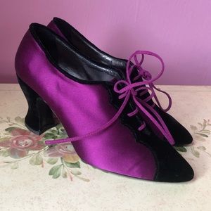 Marc Jacobs orchid velvet&silk pumps